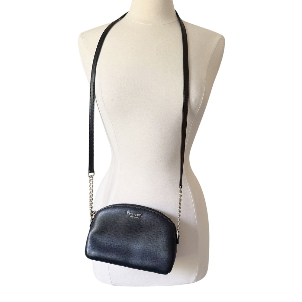 Kate Spade New York Black Cameron Street Hilli Leather Crossbody Bag - Picture 3 of 12